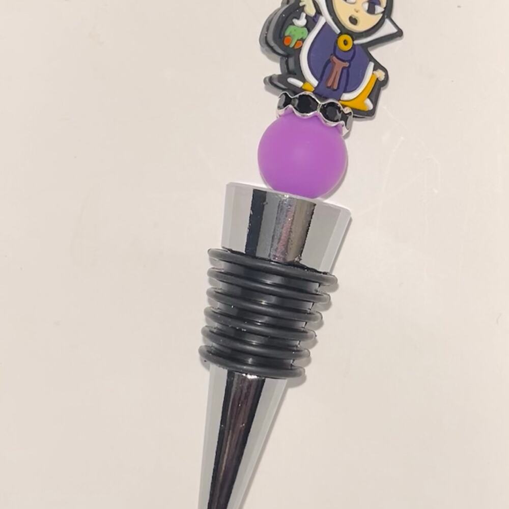 Evil Queen Beaded Wine Bottle Stopper